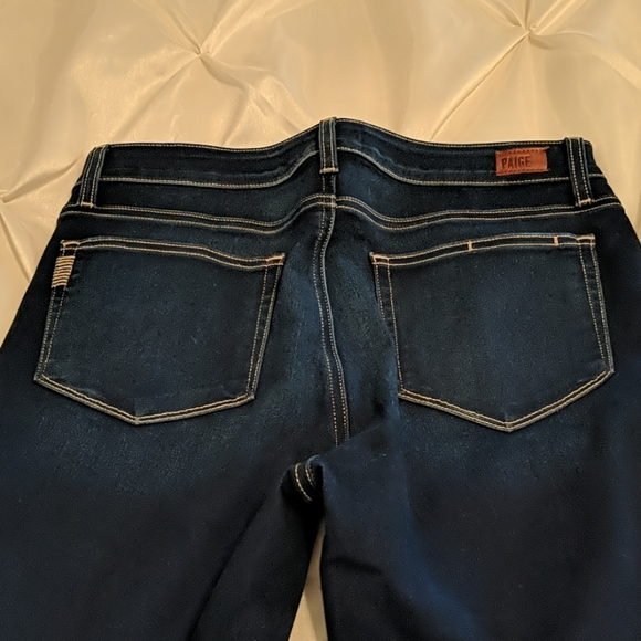 EUC Paige Skinny Ankle Hoxton Dark Wash Jeans - Picture 4 of 8